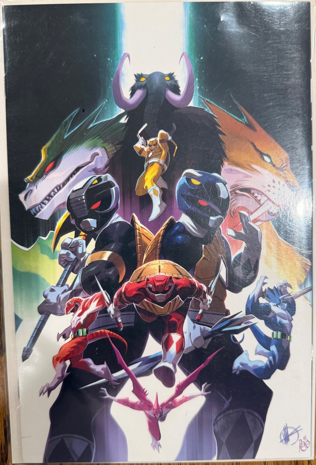 Mighty Morphin Power Rangers / TMNT II #5 Matteo Scalera 1:100 virgin variant