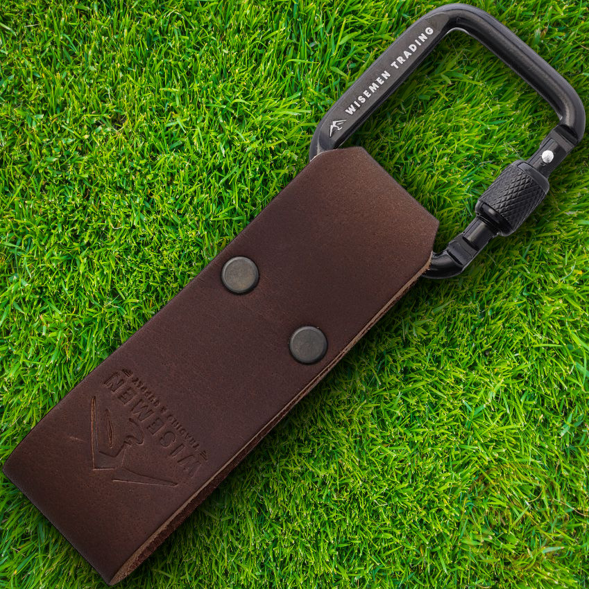 Wisement Trading Dangler Loop Dark Brown Leather Fits 1.75″ Belt Width USA MADE