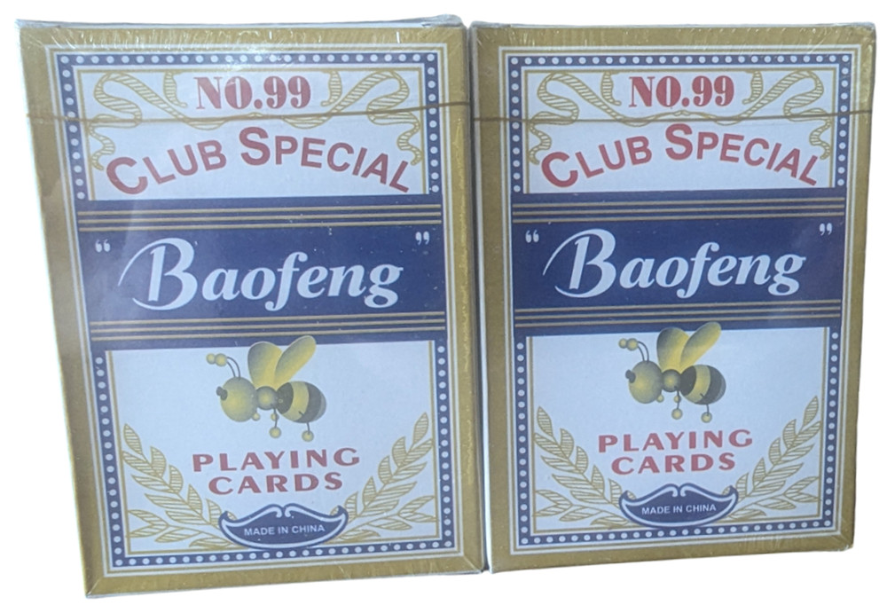 Baofeng No 99 Club Special Playing Cards, Premium Club Special, 2 Decks, Sealed