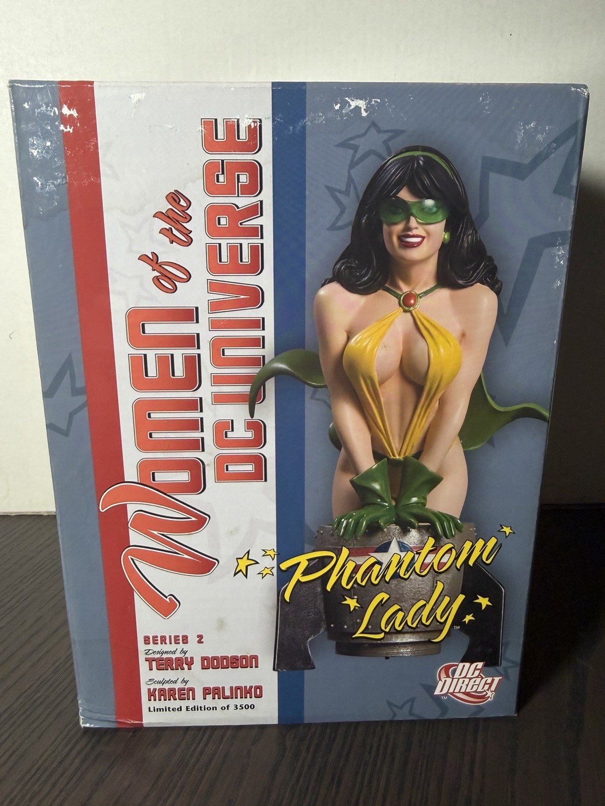 2009 DC:Women of the DC Universe “Phantom Lady” Bust 1648 of 3500, Terry Dobson