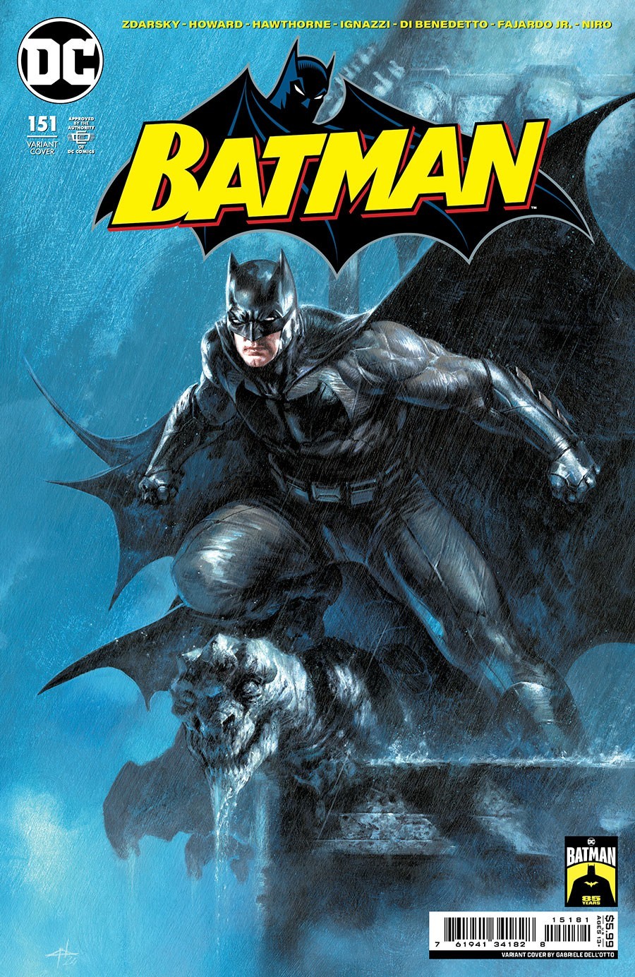 BATMAN #151 CVR G DELL OTTO BATMAN 85TH ANNIVERSARY CARDSTOCK VAR