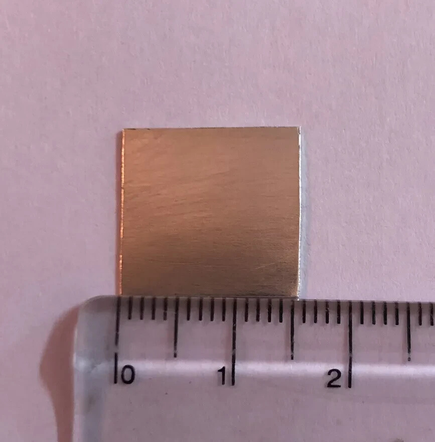 999 Pure Silver Hindu Religious Solid Silver Square Sheet 1 Pc, 1 gm, 15 mm