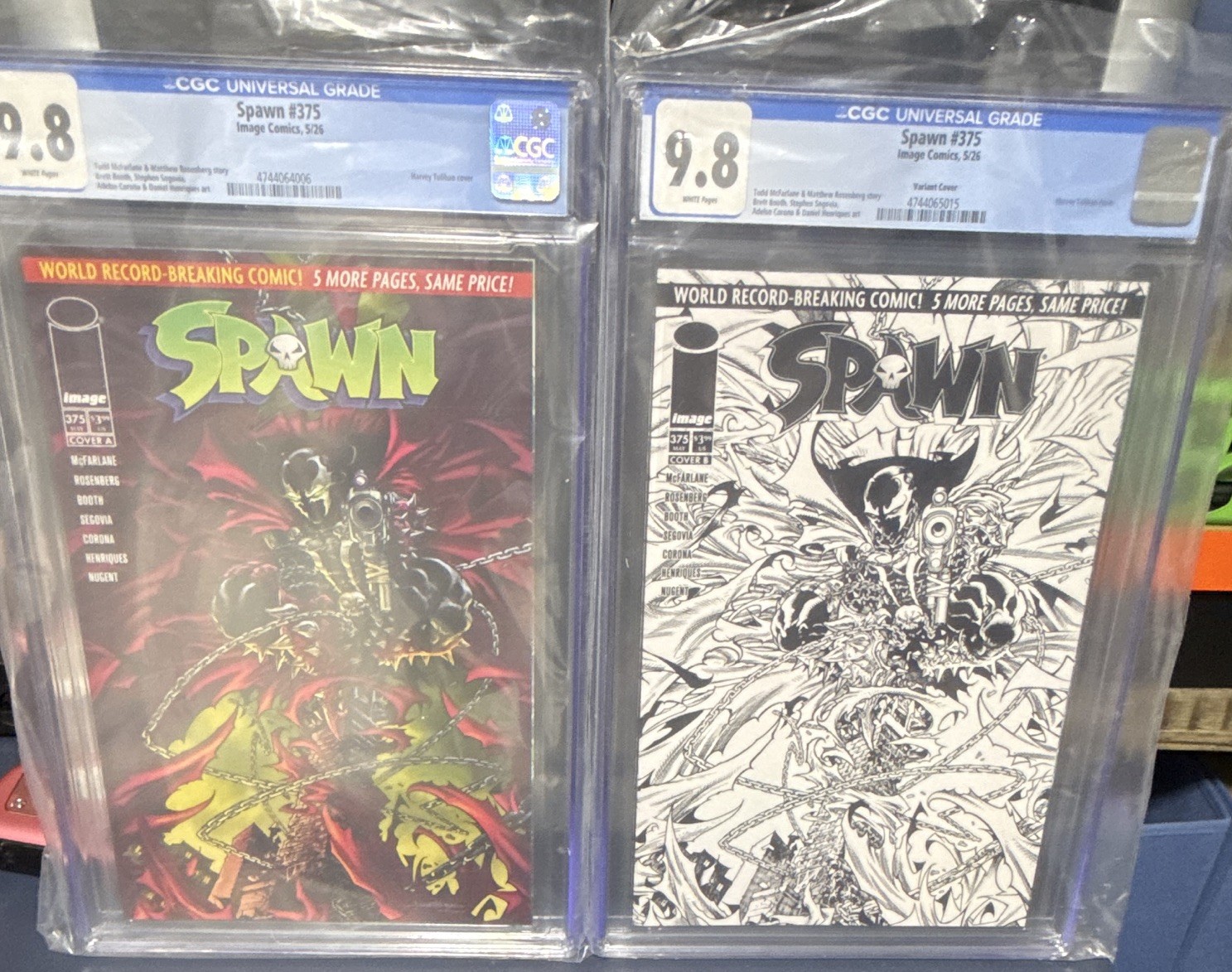 SPAWN #375 CGC 9.8 Set | Variant Cover I Todd McFarlane Image Comics 2026