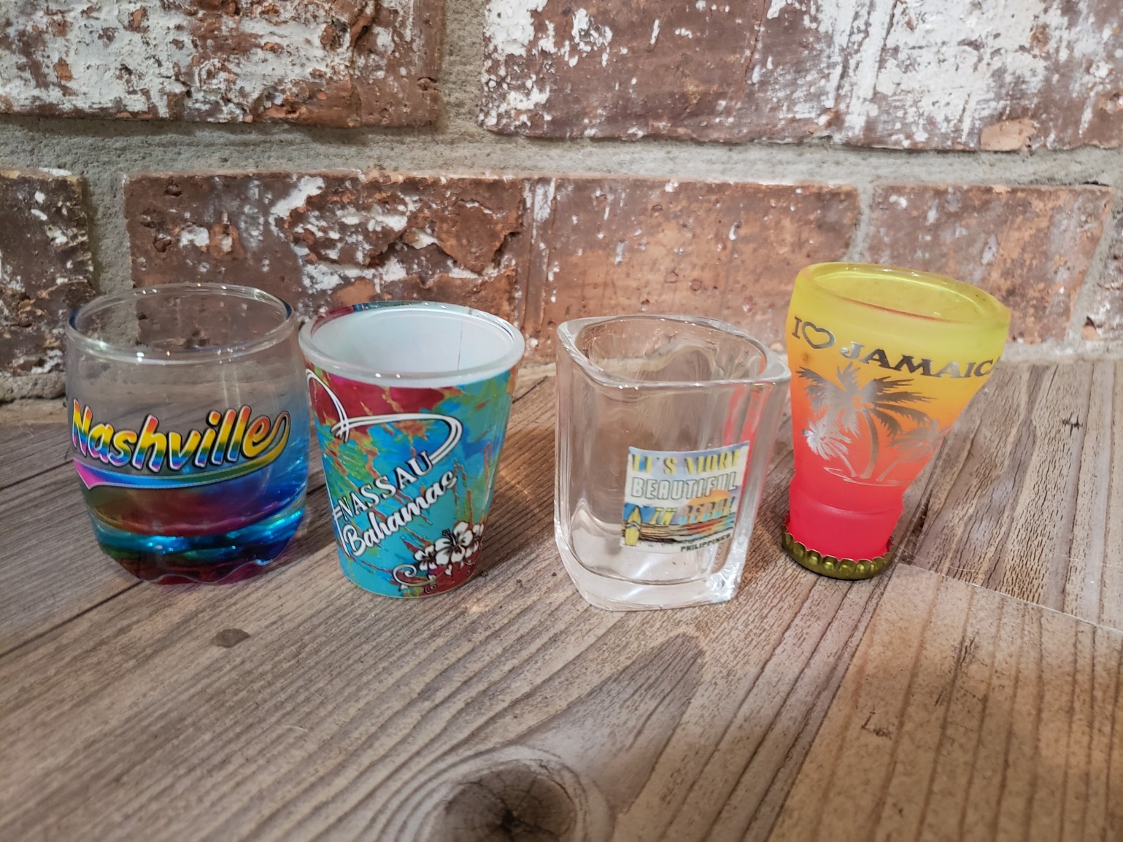 71 Various Shot Glass Lot Collection States Countries Vacation Novelty Rare