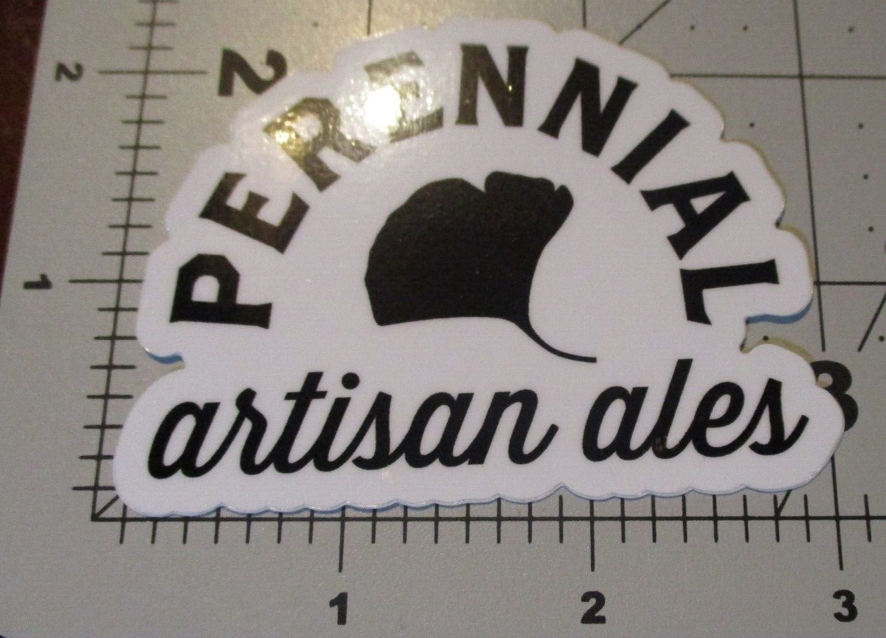 PERENNIAL ARTISAN ALES missouri white STICKER decal craft beer brewing brewery