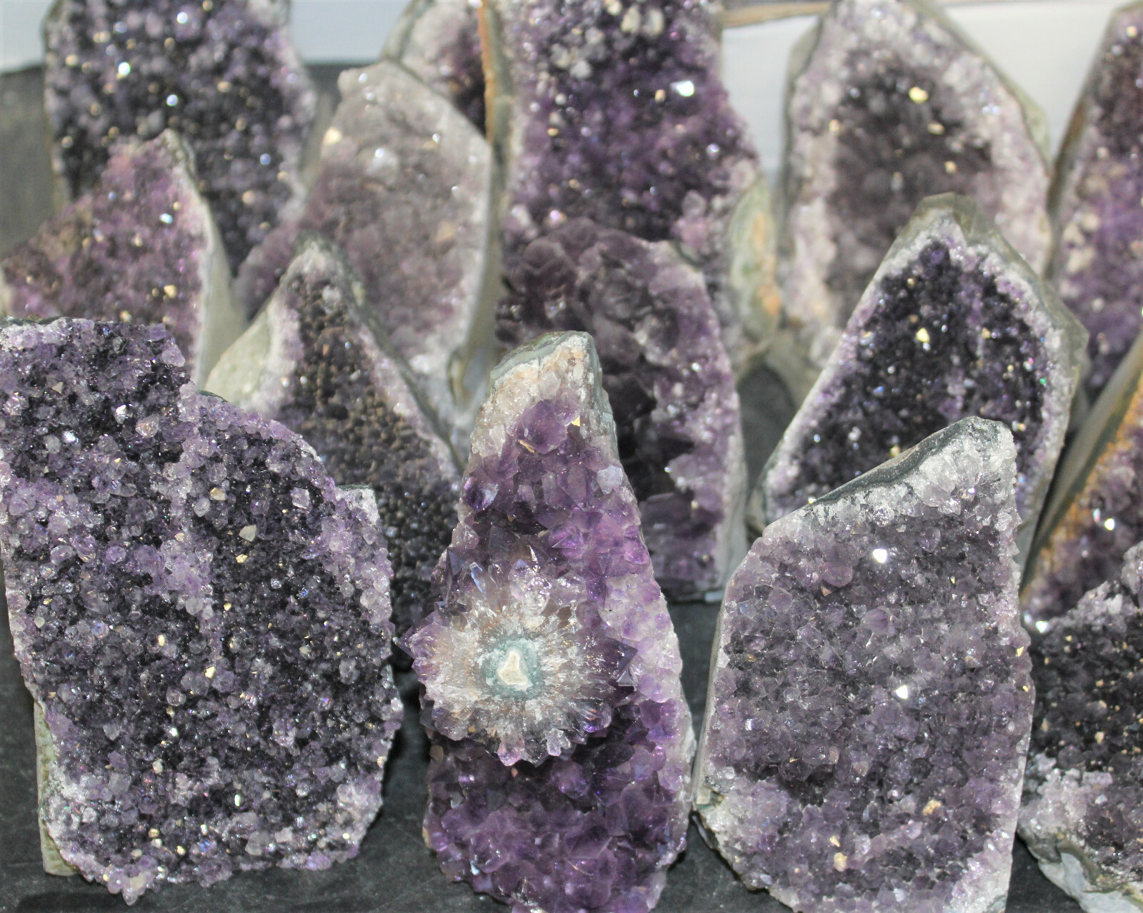 Clearance Amethyst Cut Base Crystal Geodes – Natural Quartz Cluster Specimens