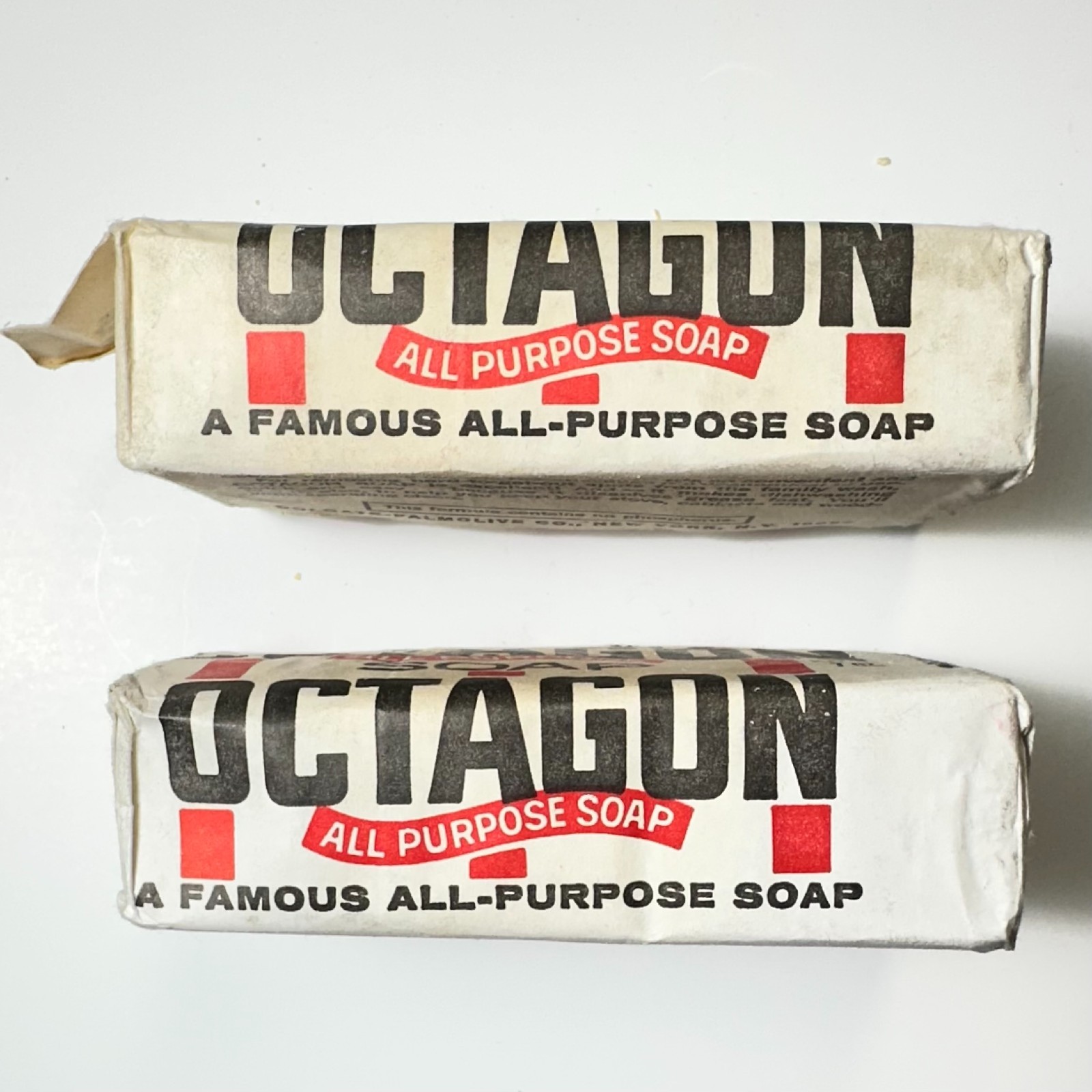 Colgate’s All Purpose Octagon Soap 7 Ounce Bar LOT OF 2 NEW OLD STOCK