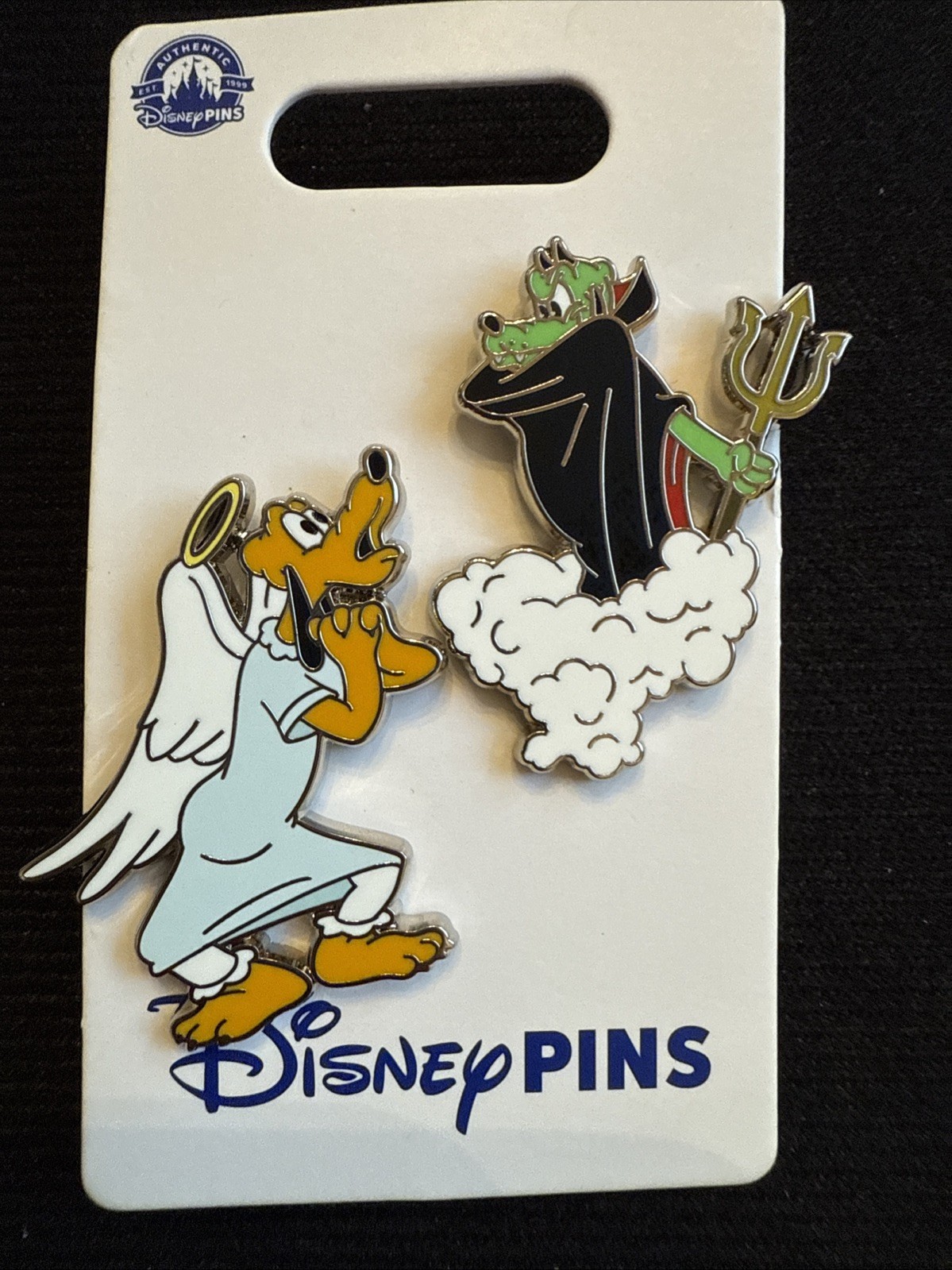 2024 Disney Parks Pluto Conscience Angel Pluto & Devil Pluto 2 Pin Set OE
