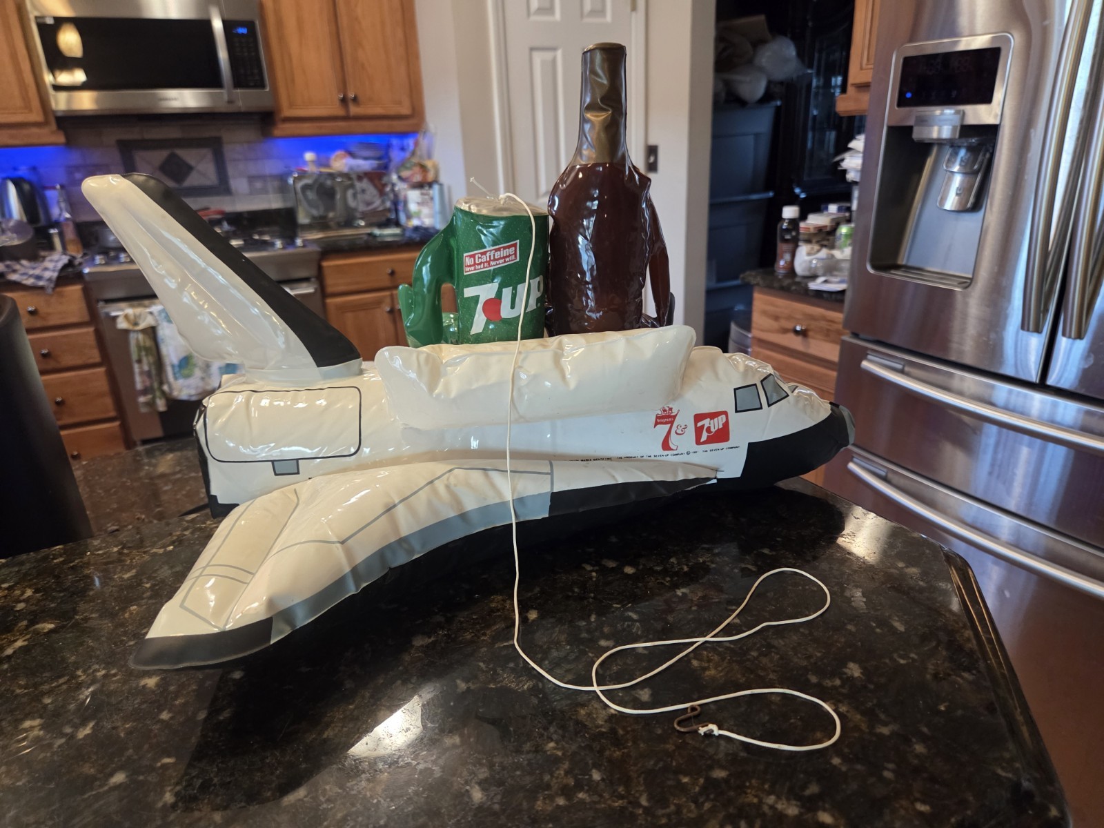 1981 Seagram’s 7 Crown 7up Inflatable Space Shuttle Display