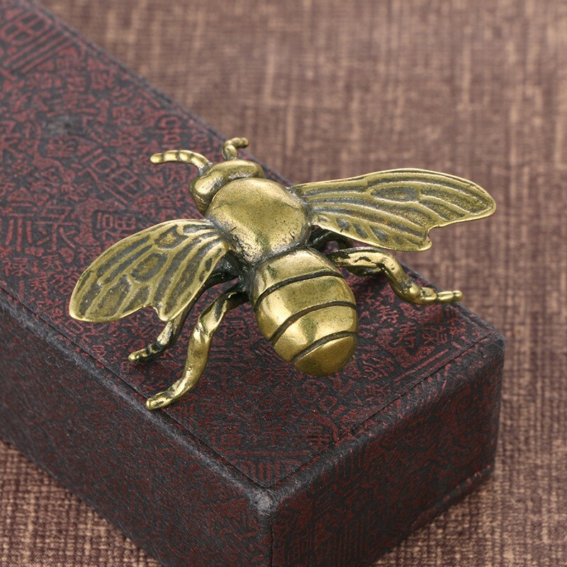 Handmade pure copper bee antique decorative handicraft collection ornaments