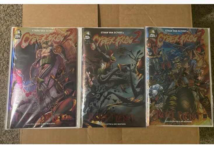 CYBERFROG 2 REKT PLANET – Triple Cover Bundle – BRAND NEW