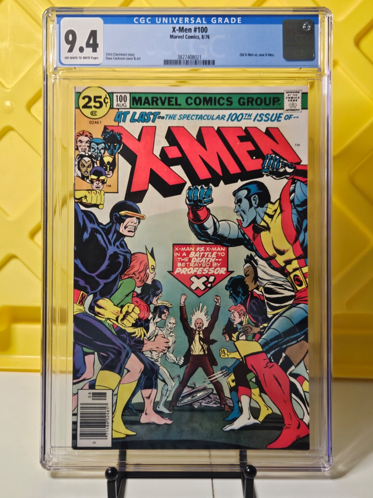 X-Men # 100 CGC 9.4 White (Newsstand) Old vs. New X-Men Chris Claremont story