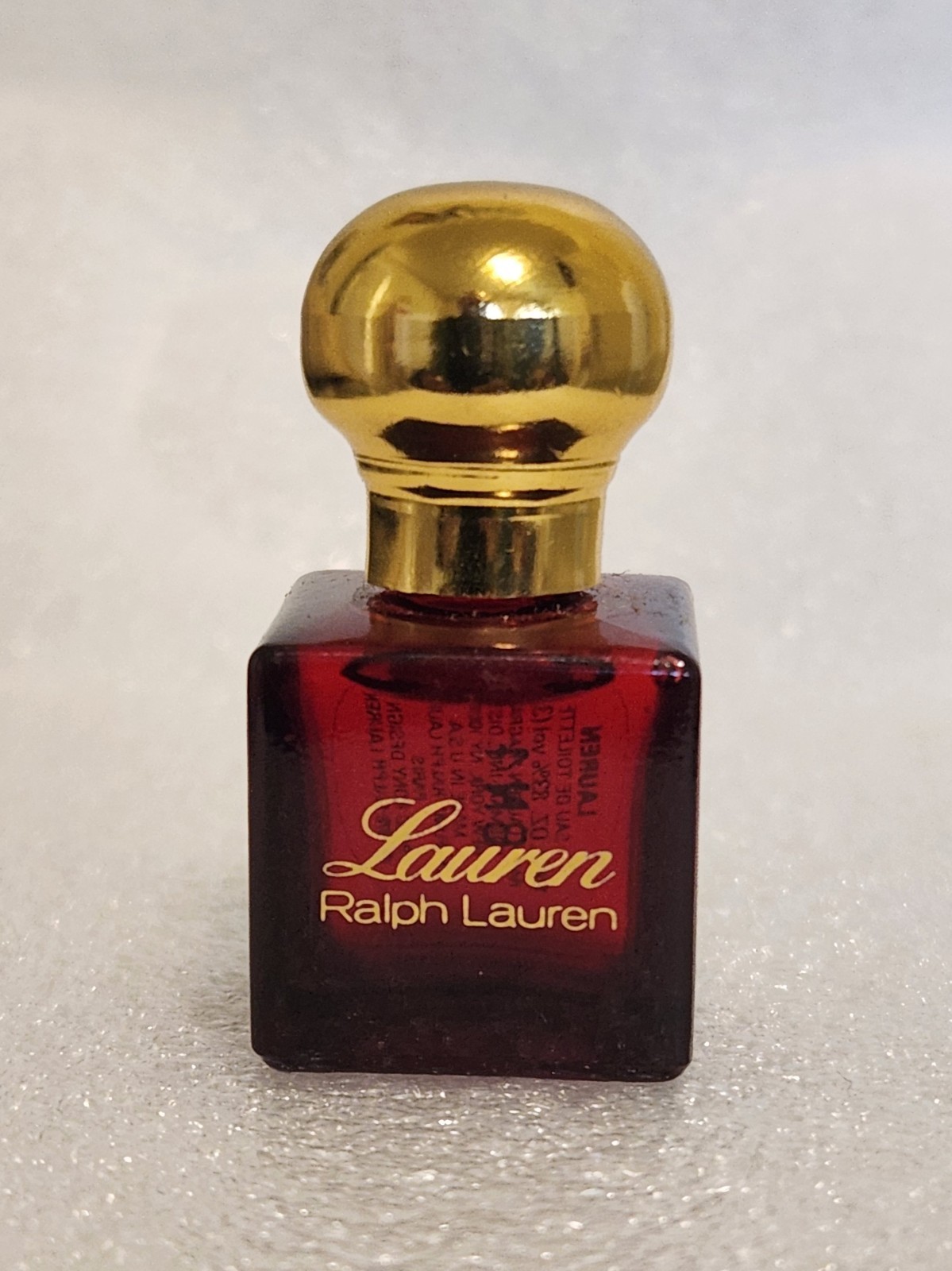 Vtg Miniature LAUREN RALPH LAUREN EAU DE TOILETTE 1/8 Fl Oz 3.5mL (Never Used)