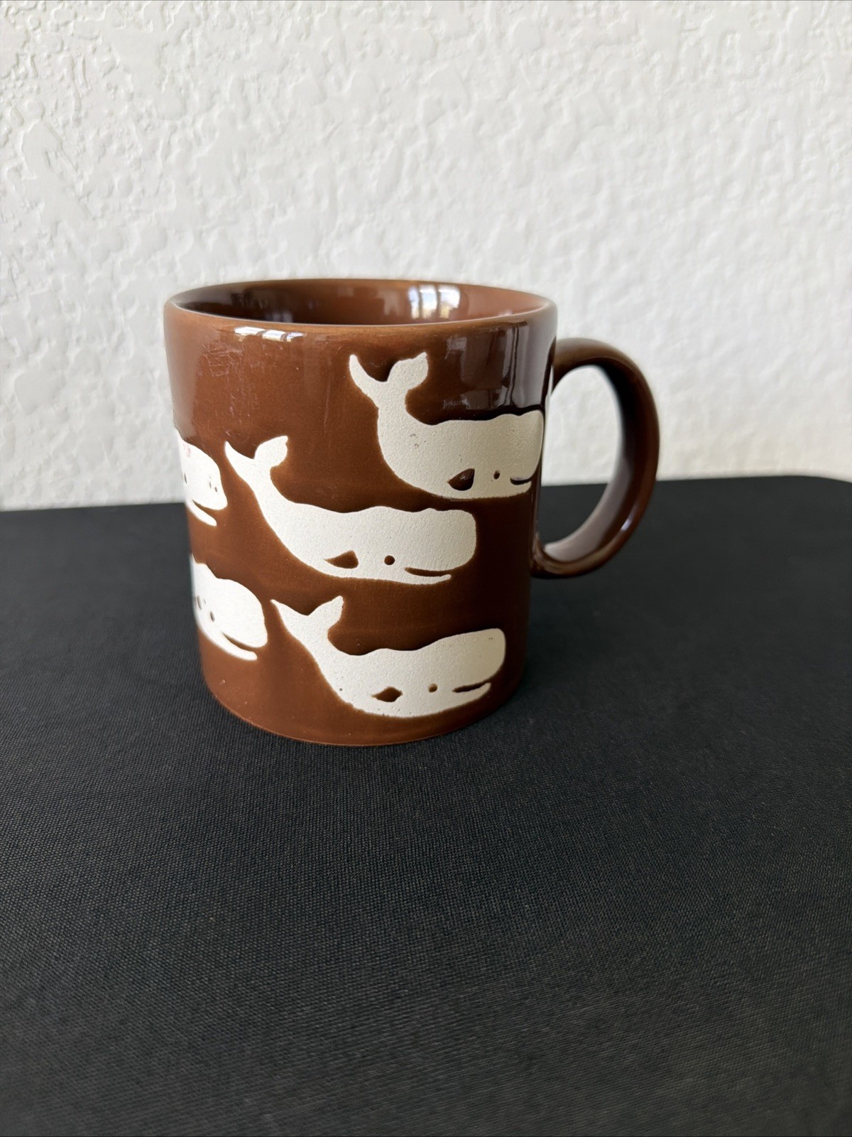 Waechtersbach Spain Sperm Whales Nautical Mug Blue White