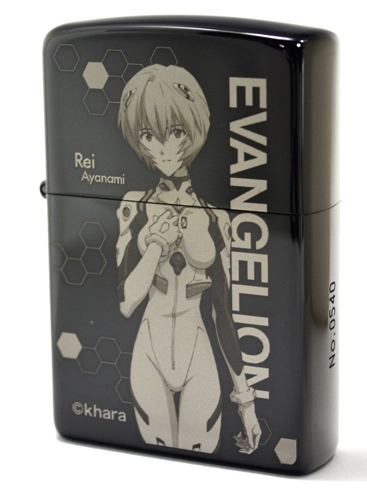 Zippo Evangelion Eva Rei Ayanami Black Titanium Coating Japan Limited Anime Cute