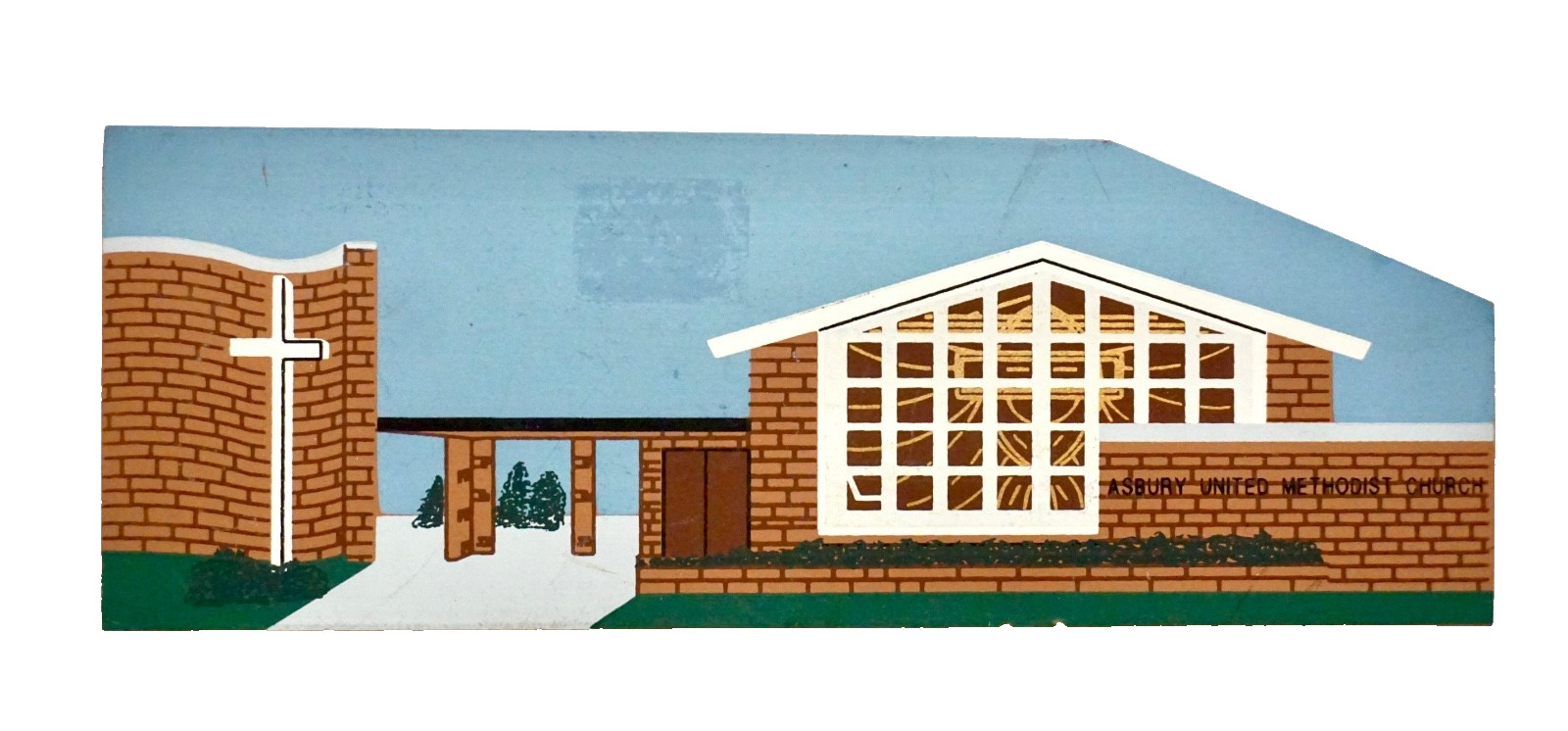 Asbury United Methodist Church, New Castle, DE Wood Shelf Sitter, 1995 Ross