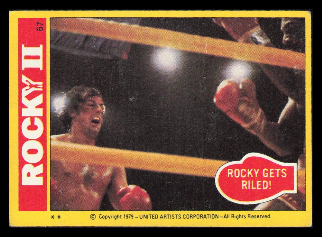 9 1979 Rocky II 2 Movie Trading Cards READ Low Grade Sylvester Stallone -1-