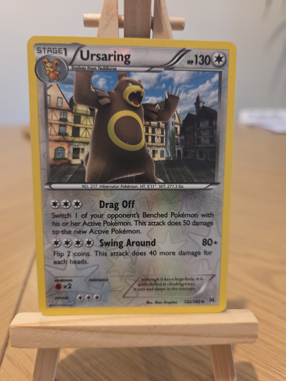 Ursaring 122/162 Uncommon BREAKthrough Pokemon Reverse Holo Near Mint