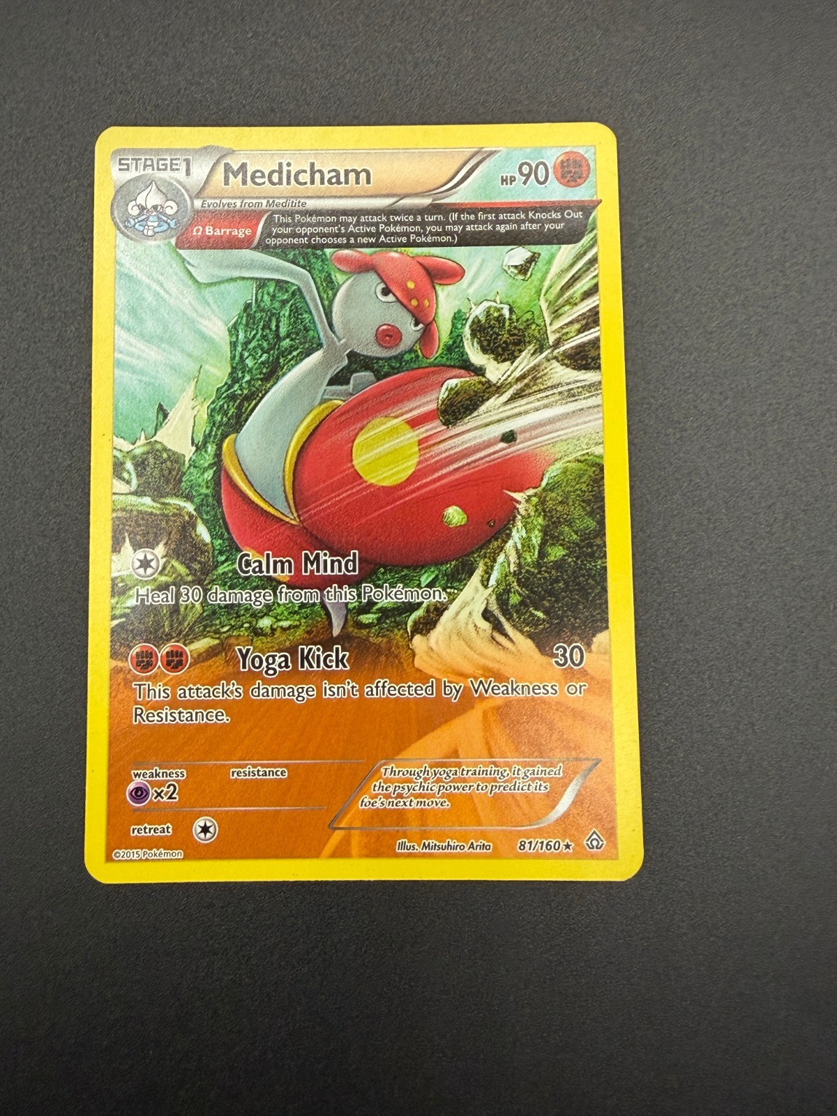Pokemon Medicham (Omega) Rare XY – Primal Clash 81/160 NM
