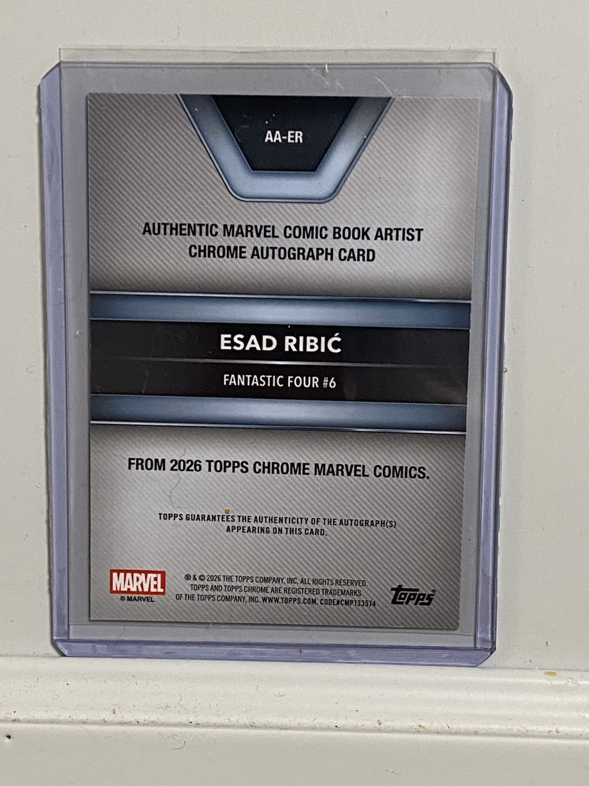 2026 Topps Chrome Marvel Esad Ribic Auto Autograph #AA-ER Refractor Dr. Doom