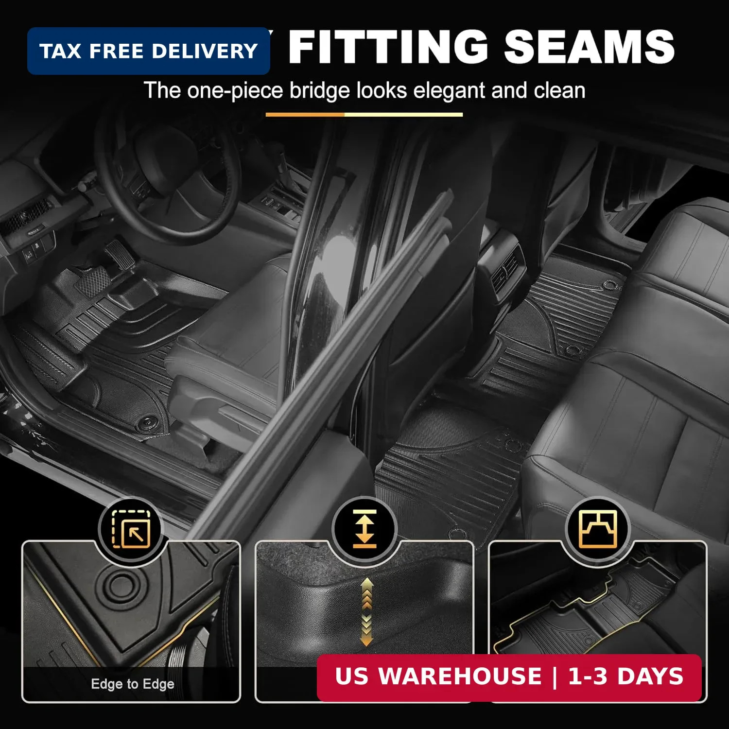 Floor Mats Fit for Honda CRV 2026 2025 2024 2023 (Include Hybrid) – AOMSAZTO 202