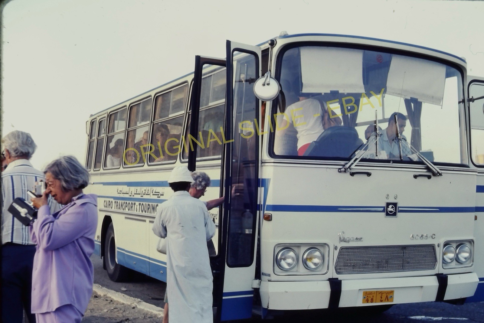 Orig 1967 Cairo Egypt Tour Bus Cairo Transport & Touring Photo G40