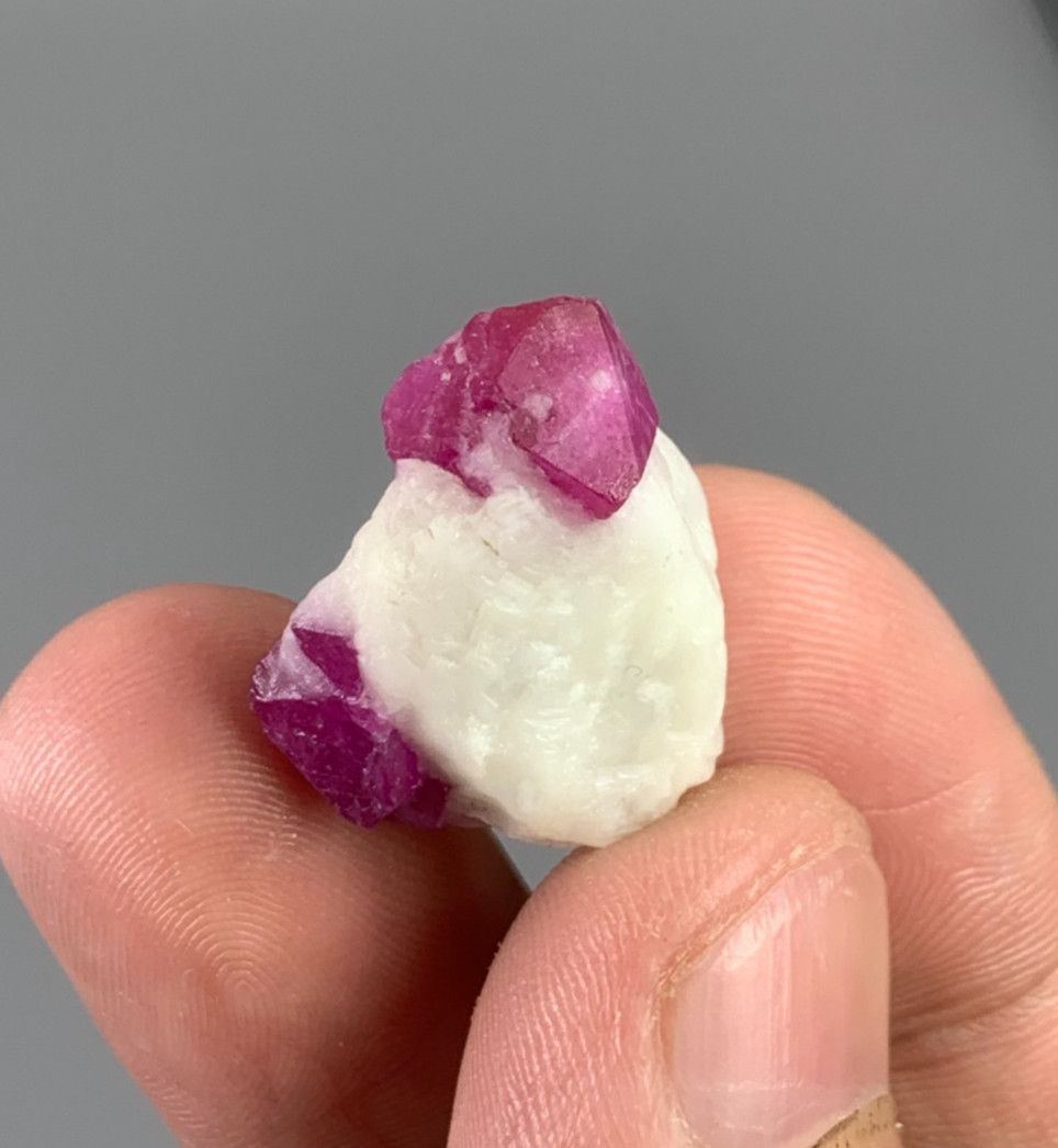 38.2ct Natural Ruby Crystal on Matrix Specimen – Jakdali Afghanistan Natural Gem