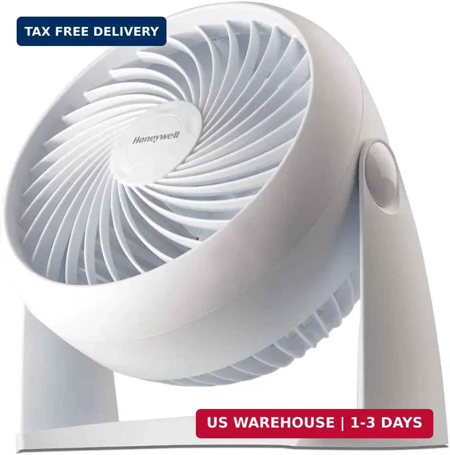 Honeywell TurboForce Air Circulator, Small Tabletop Fan, Quiet Personal Fan for