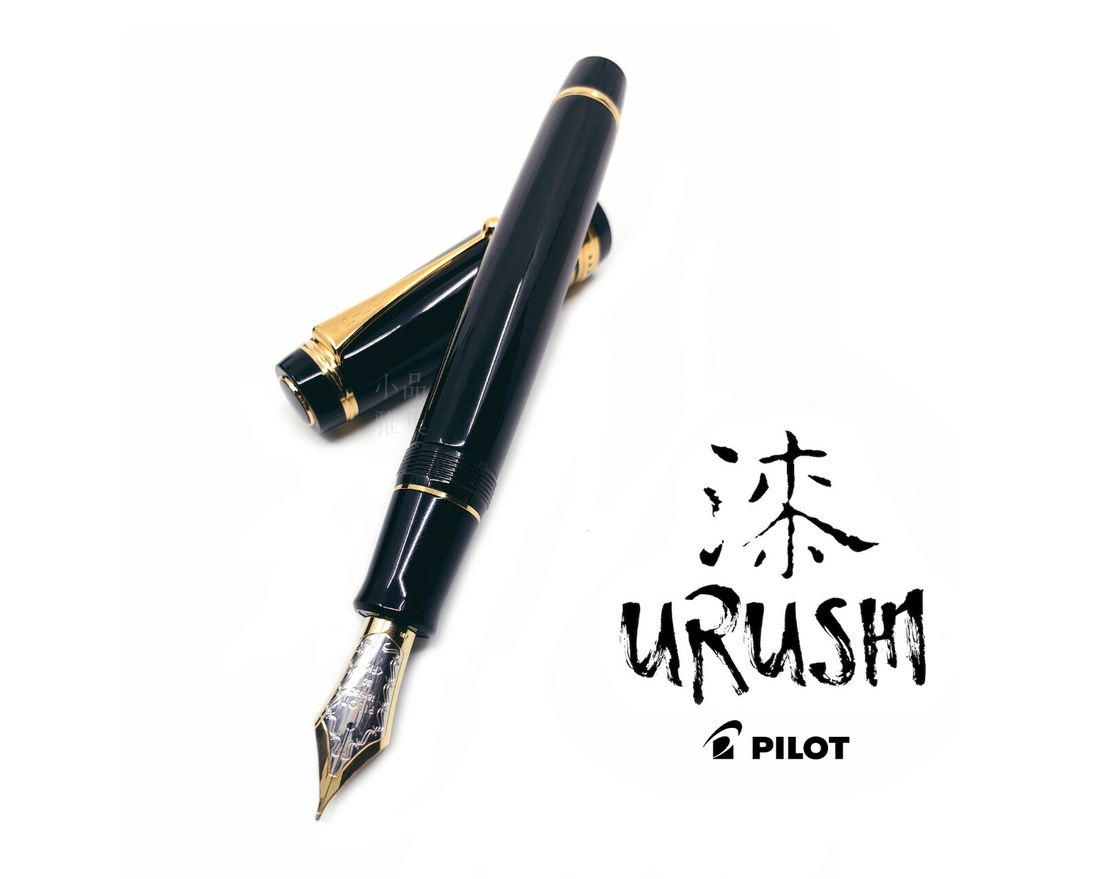 Pilot Custom Ebonite Urushi Black No.30 18K Fountain Pen