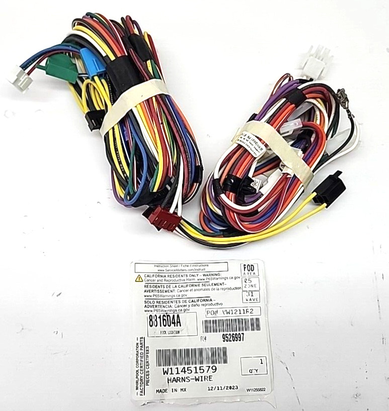 Wire Harness for W11451579 for WHIRLPOOL