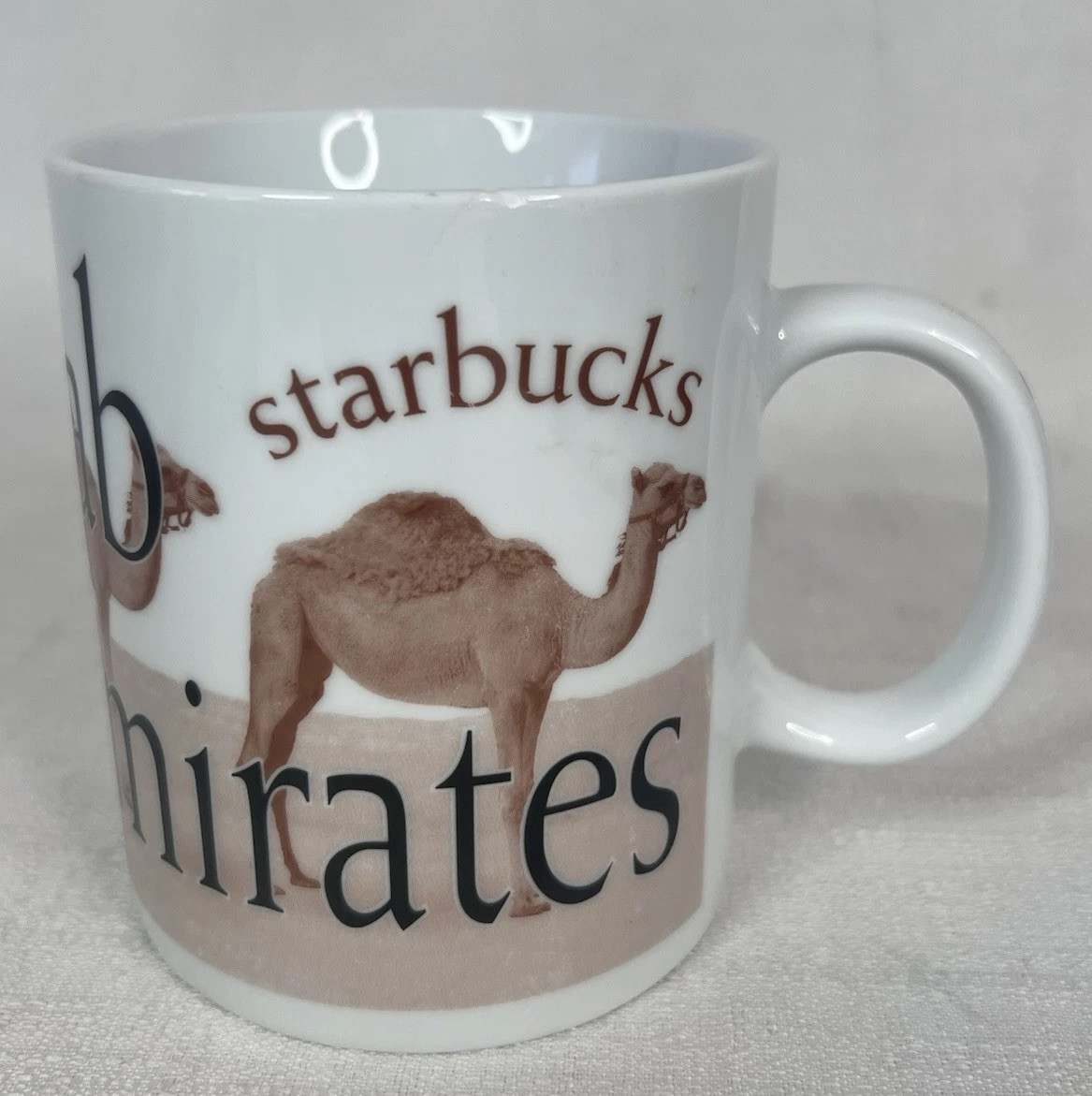 Starbucks United Arab Emirates 16oz Coffee City Mug Collector Series CHIP!