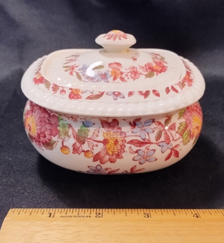 Copeland Spode England “Spode’s Astor” Sugar Bowl & Lid Read!