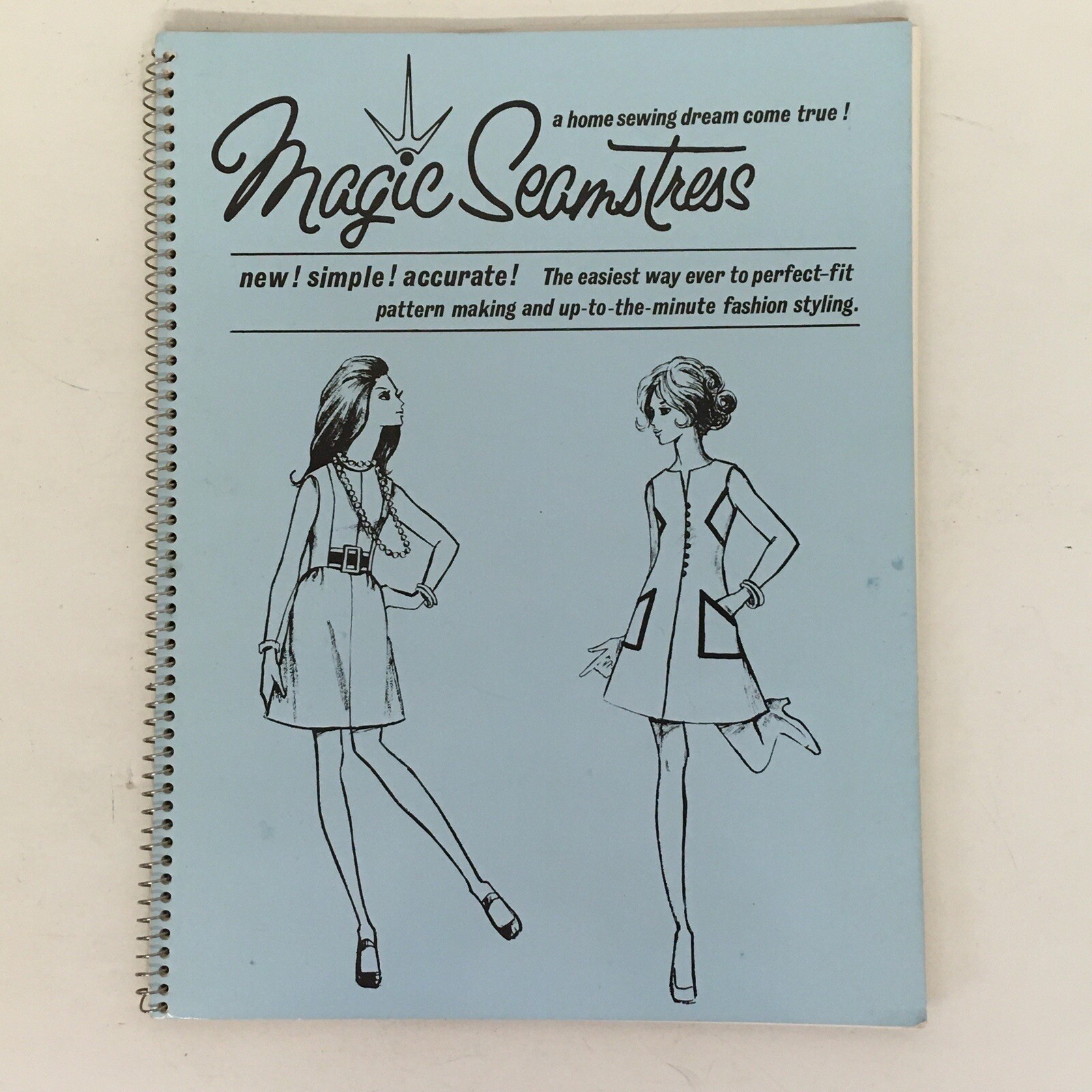 Magic Seamstress American Fashion Institute 1970 Spiral Pattern Booklet