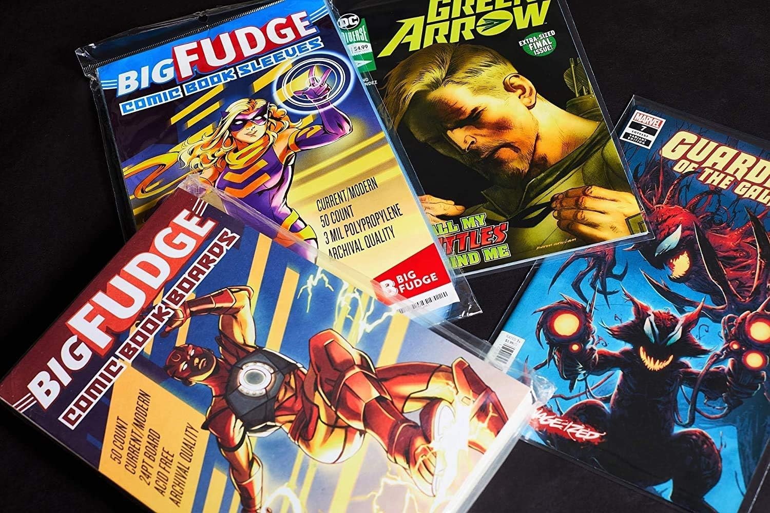 Protective Plastic Sleeves for Comics – 100 Piece Set
