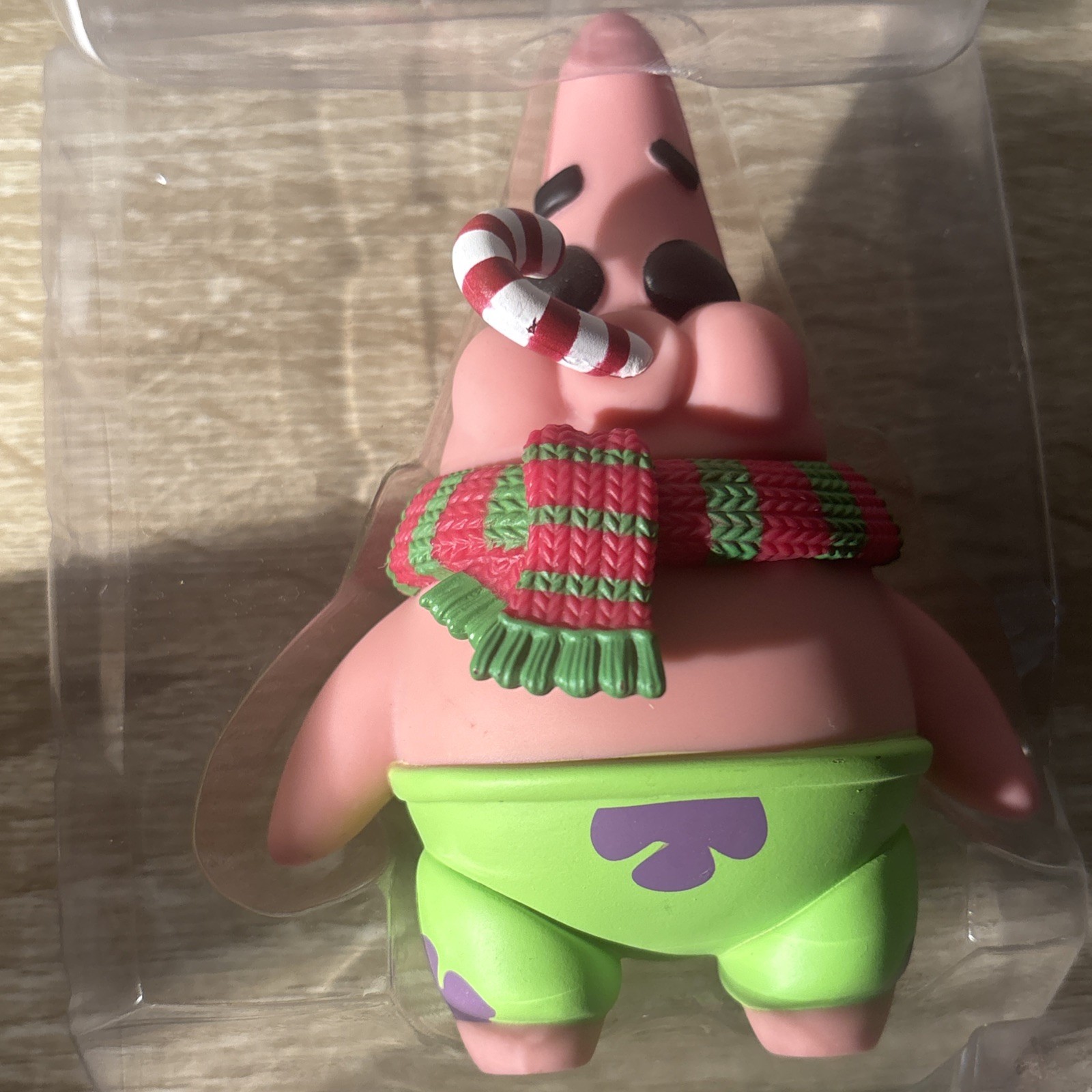Funko Pop! SpongeBob PATRICK STAR (Santa Hat W/ Candy Cane) #454 FIGURE DAMAGED