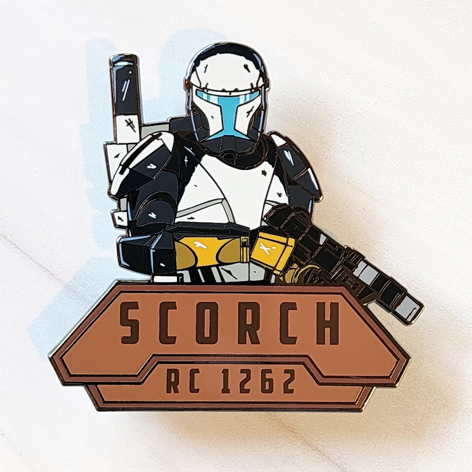Star Wars Clone Wars Scorch Commando Delta Squad 2.5″ Fantasy Enamel pin