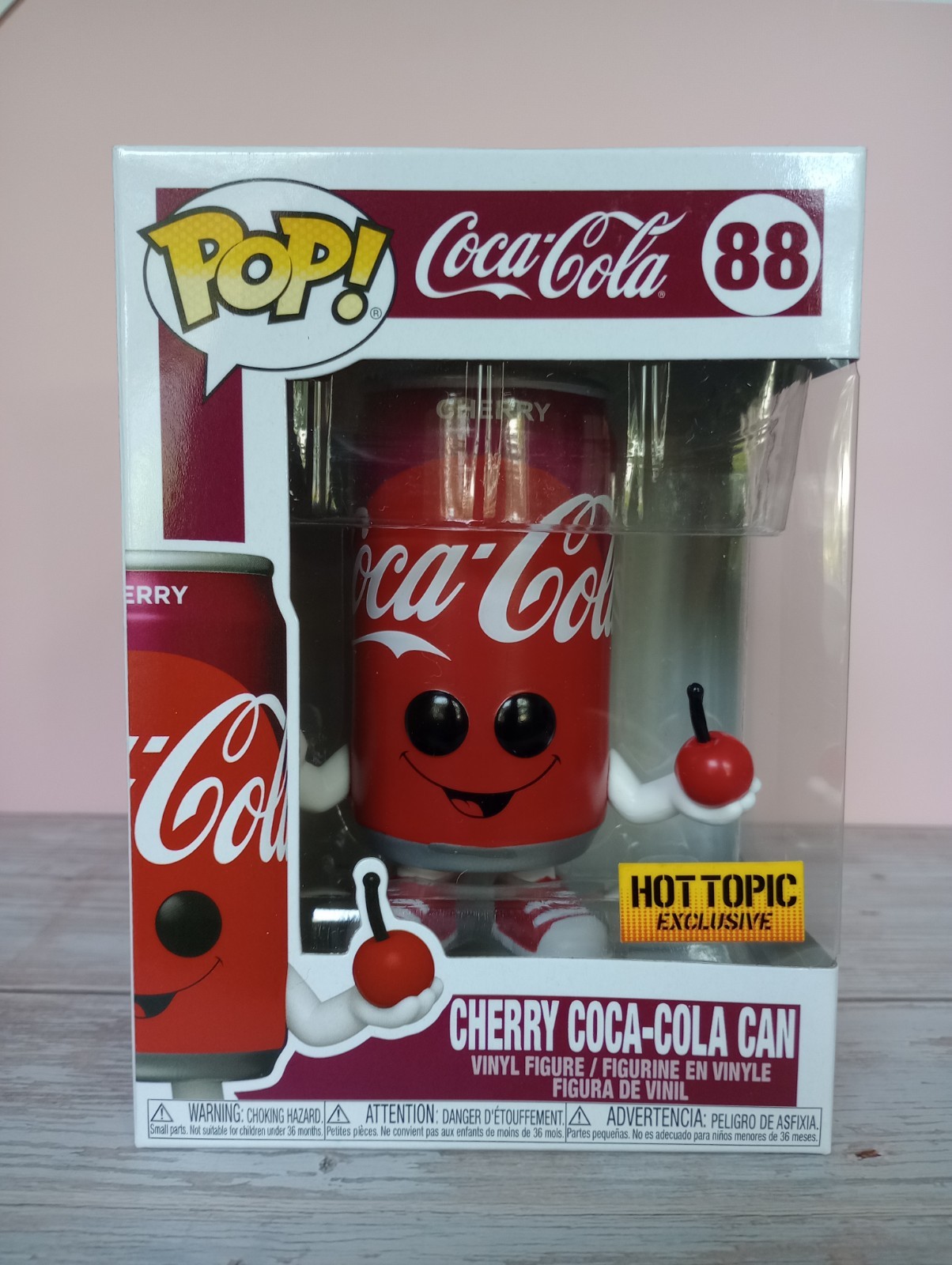 Funko Pop! Ad Icons Cherry Coca-Cola Can Hot Topic Exclusive #88 W/Protector