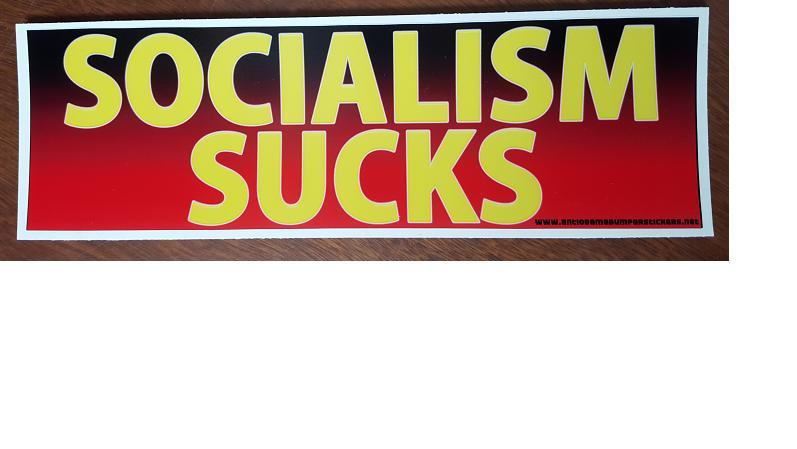 Socialism Sucks Political Anti Obama Bumper Sticker Decal 219