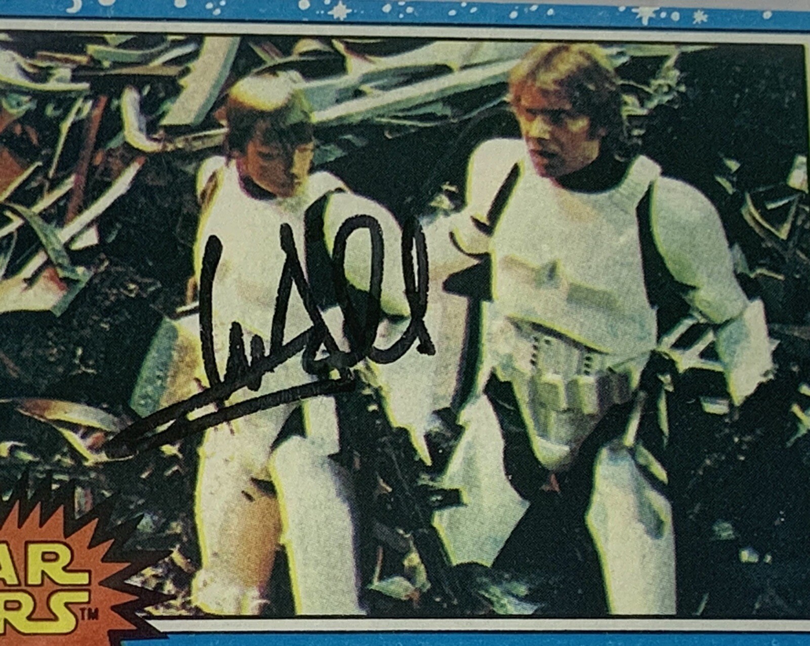 Mark Hamill signed Star Wars Card #38 1977 Opee Chee beckett coa slabbed