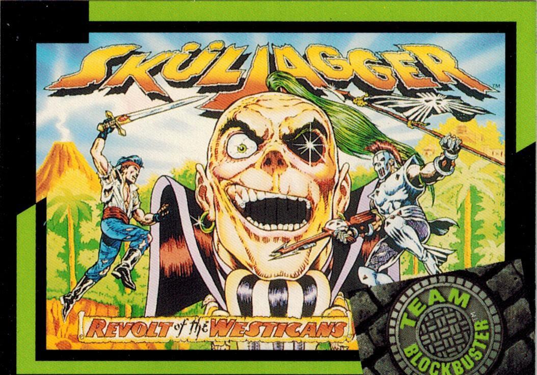 1993 Team Blockbuster Video Gaming Card #2 Skuljagger Revolt of the Westicans