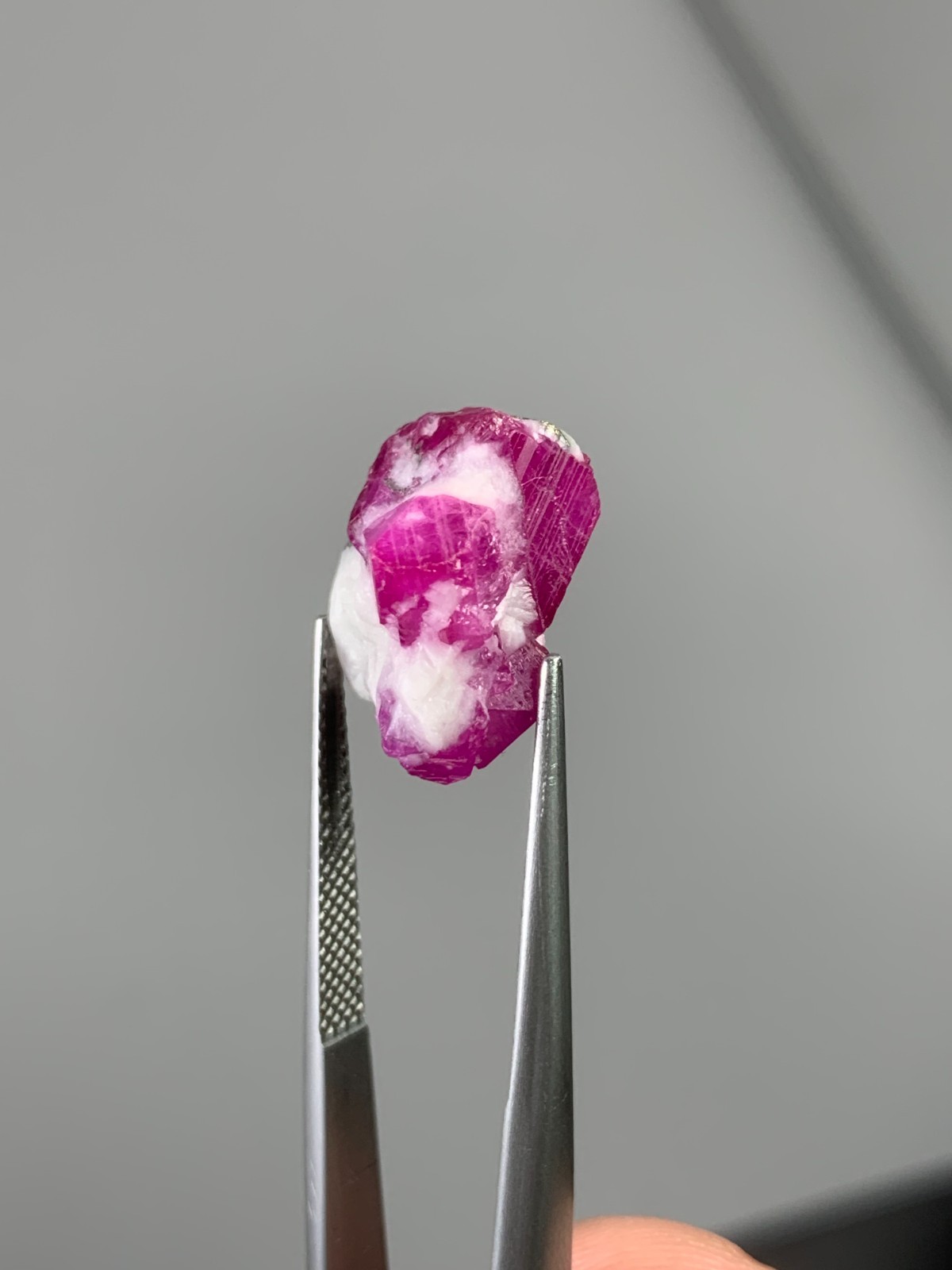 12.8ct Natural Ruby Crystal on Matrix Specimen – Jakdali Afghanistan Natural Gem