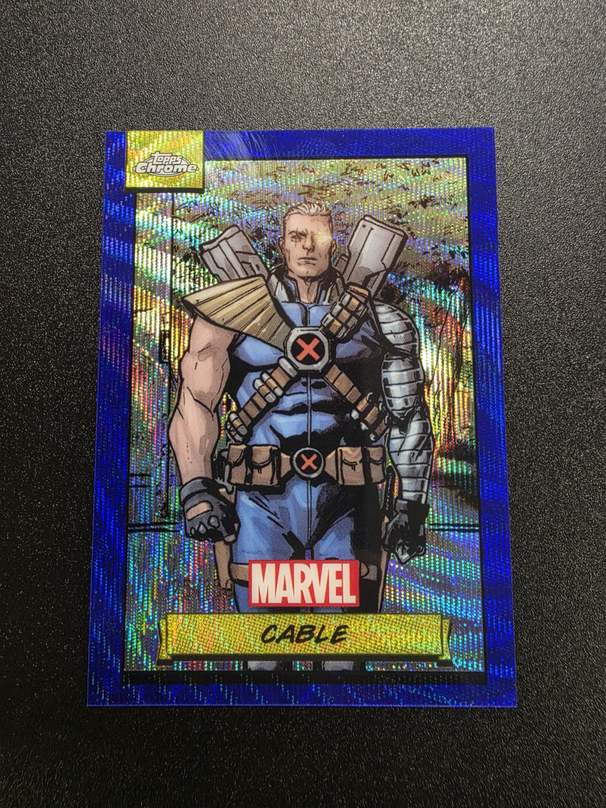 Topps Marvel Chrome 2024 Cable Blue Refractor Card Numbered 125/150