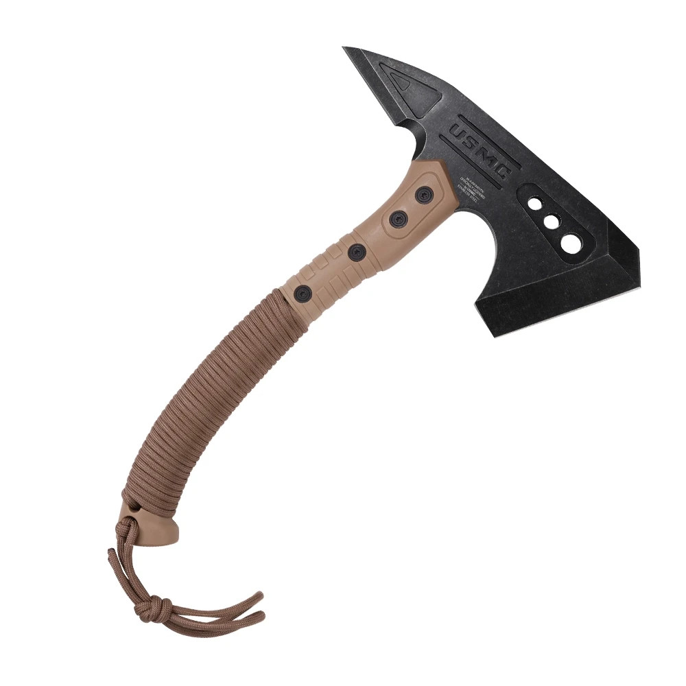 11″ Overall USMC Tactical Tomahawk Axe w/1680D Nylon Sheath + Nylon Lanyard
