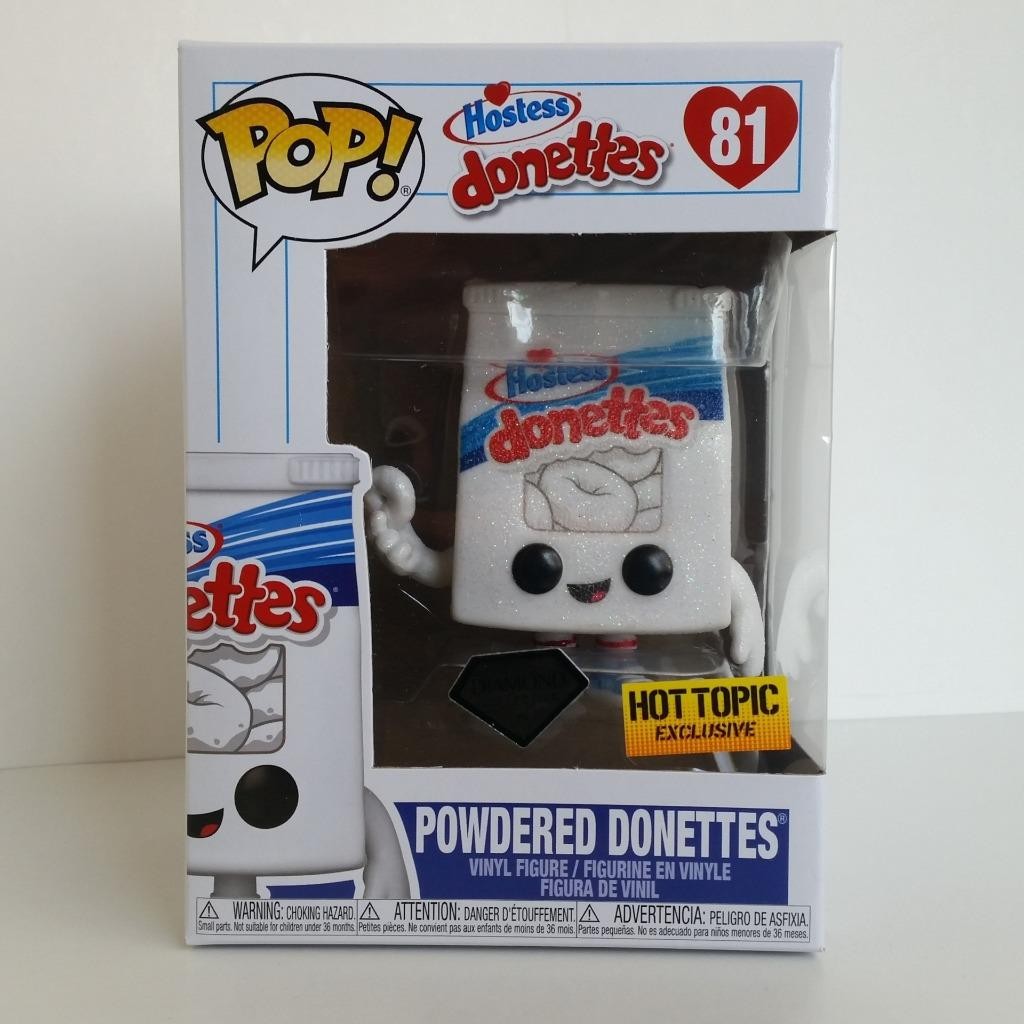 Funko Pop Hostess Powdered Donettes Hot Topic Exclusive Diamond Glitter 81 New