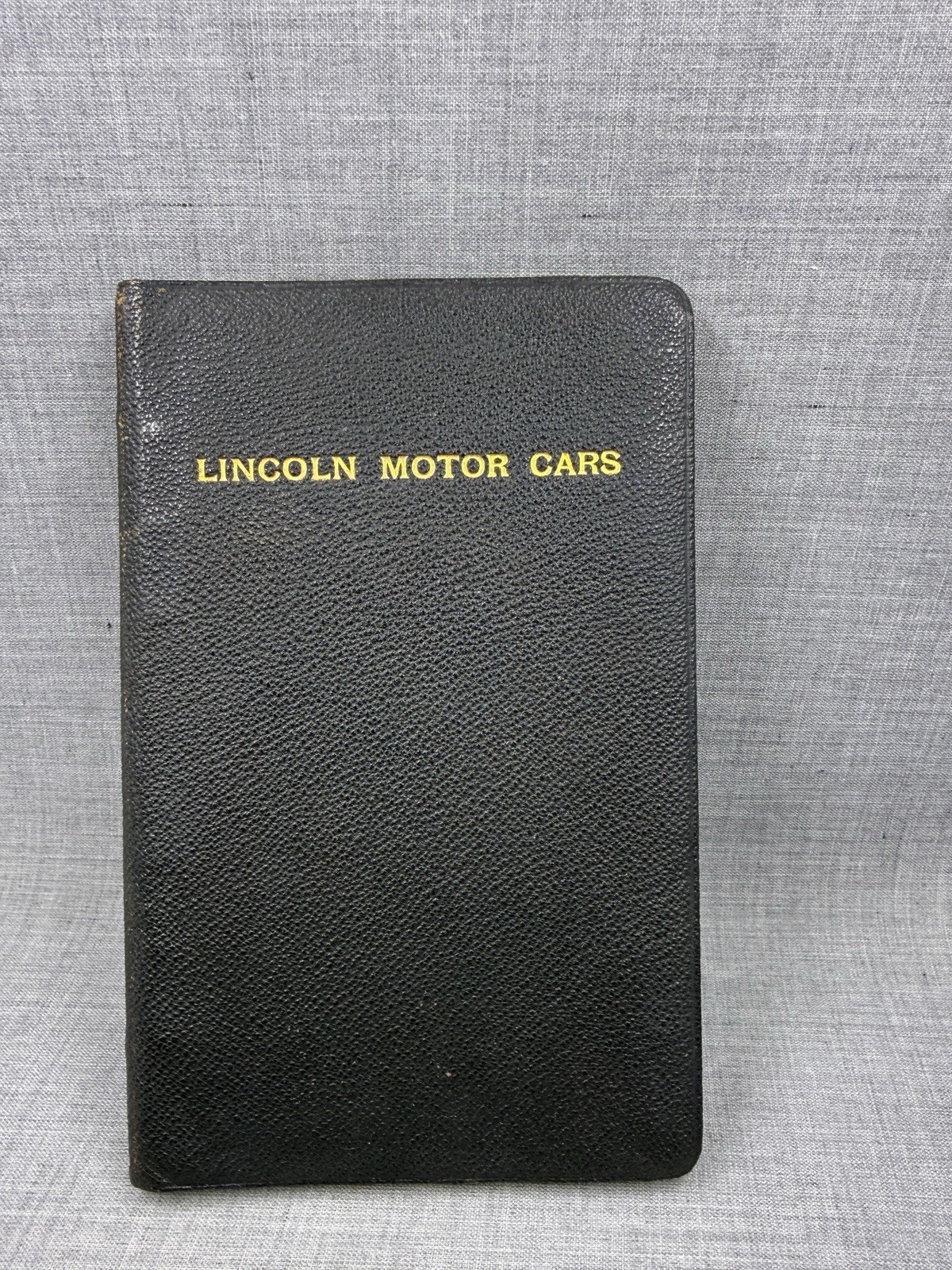 Vintage Lincoln Motor Cars Sales Black Manual w/ Illustrations Very Nice!