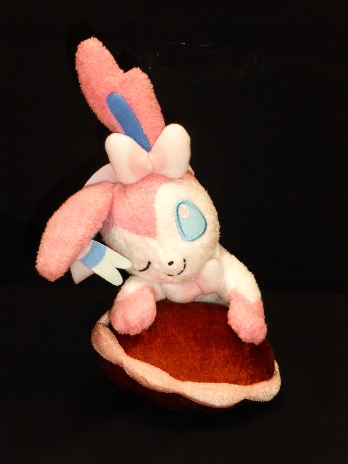 *US SELLER* Pokemon Center SYLVEON Pokemon-Amie Poke Puff Plush Japan Import HTF