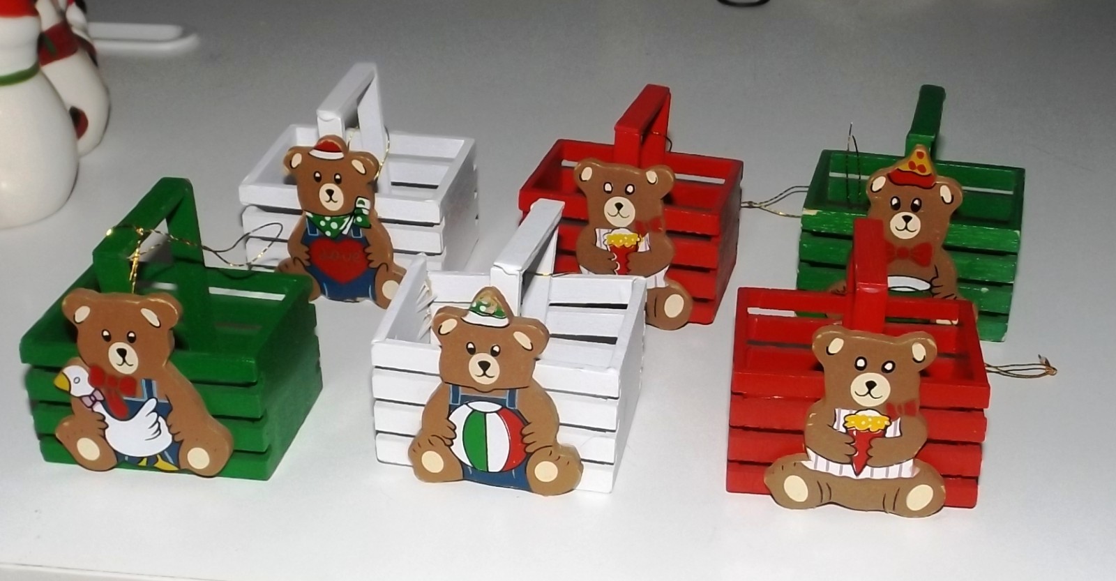 Lot Of 6 Interpur Chrismas Ornaments 2-1/2″ x 1-3/4″ x 2-1/4″ – Lot 5