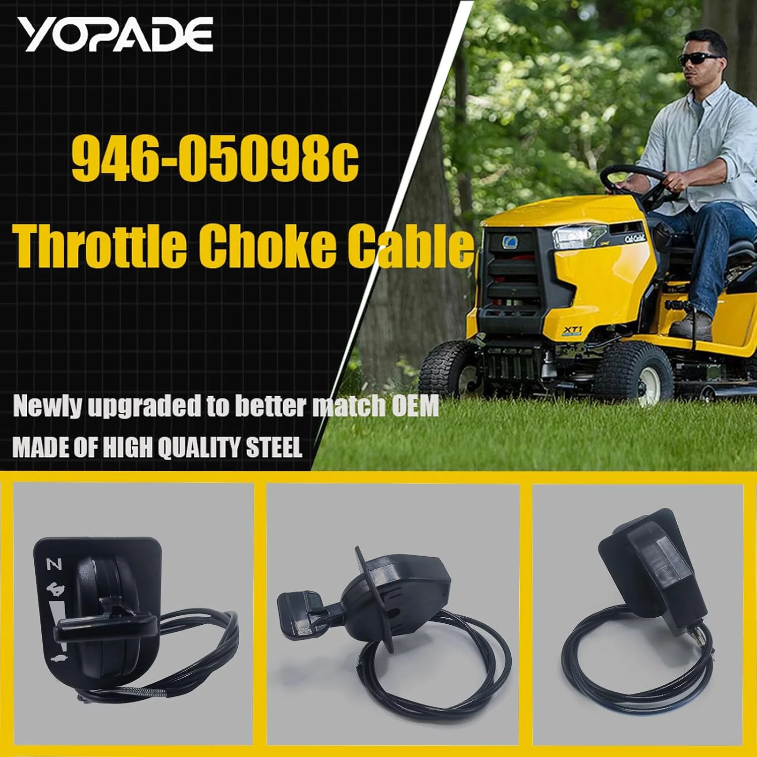 946-05098c Throttle Cable Compatible with Cub Cadet XT1-GT50 GT54 LT46 LT46 LT50