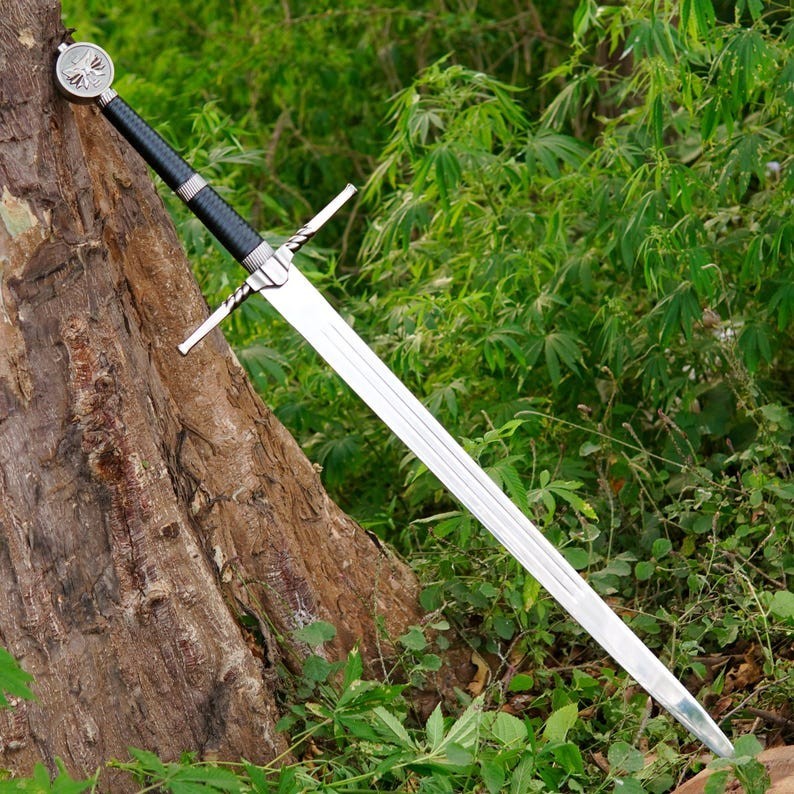 The Witcher 3 Custom Sword Handmade White Wolf Geralt of Rivia Replica Gift HIM