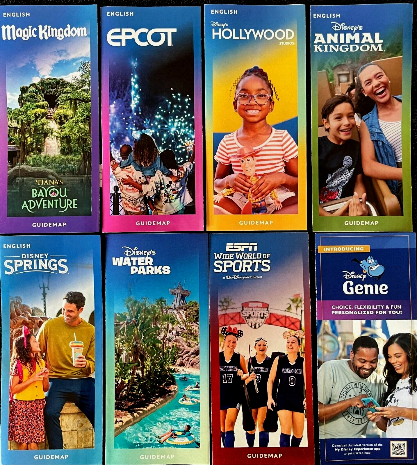 NEW 2024 Walt Disney World Theme Park Guide 8 Maps FREE SHIP Newest Available!